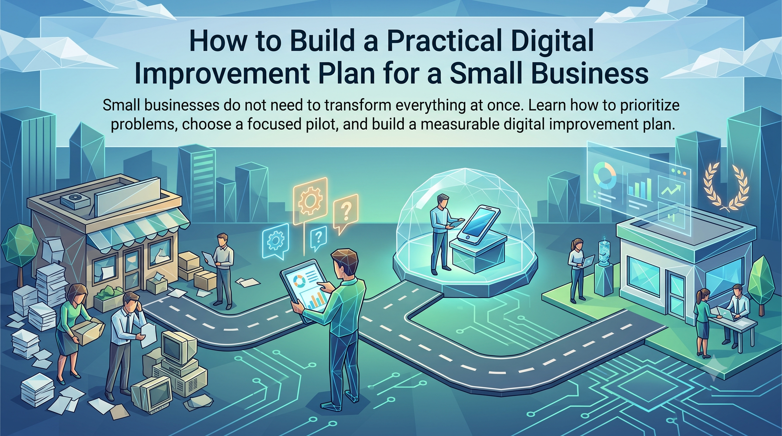 Digital improvement plan workflow cover