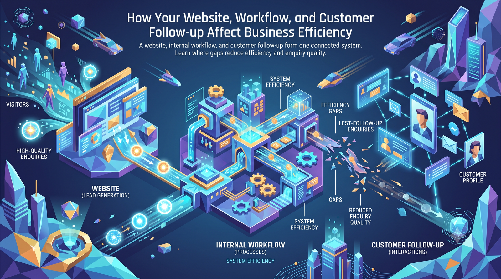 Website workflow and customer follow-up cover